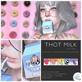 Second Life Marketplace - .TeaBunny. Thot Milk Carton
